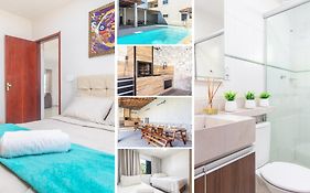 Refugio Tropical Casa De Praia Com Piscina Aquecida E 4 Suites E Garagem 3 Carros, 800 Mtrs Da Praia Internet 700 Mbps, Condominio Privado Com Pista De Skate , Quadra De Futevolei , Campos E Quadras De Futebol!