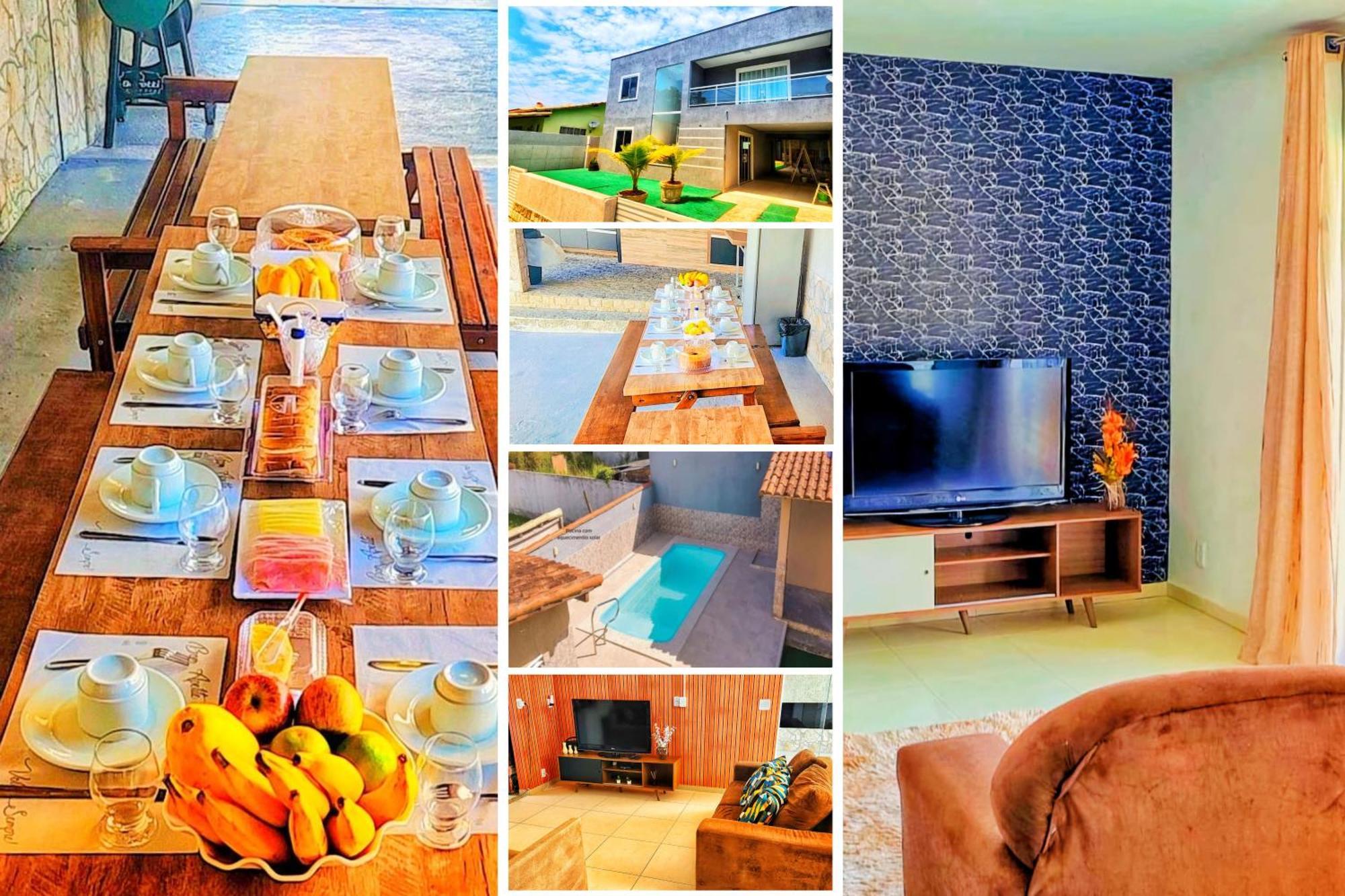 Refugio Tropical Casa De Praia Com Piscina Aquecida E 4 Suites E Garagem 3 Carros, 800 Mtrs Da Praia Internet 700 Mbps, Condominio Privado Com Pista De Skate , Quadra De Futevolei , Campos E Quadras De Futebol! Cabo Frio Exterior foto