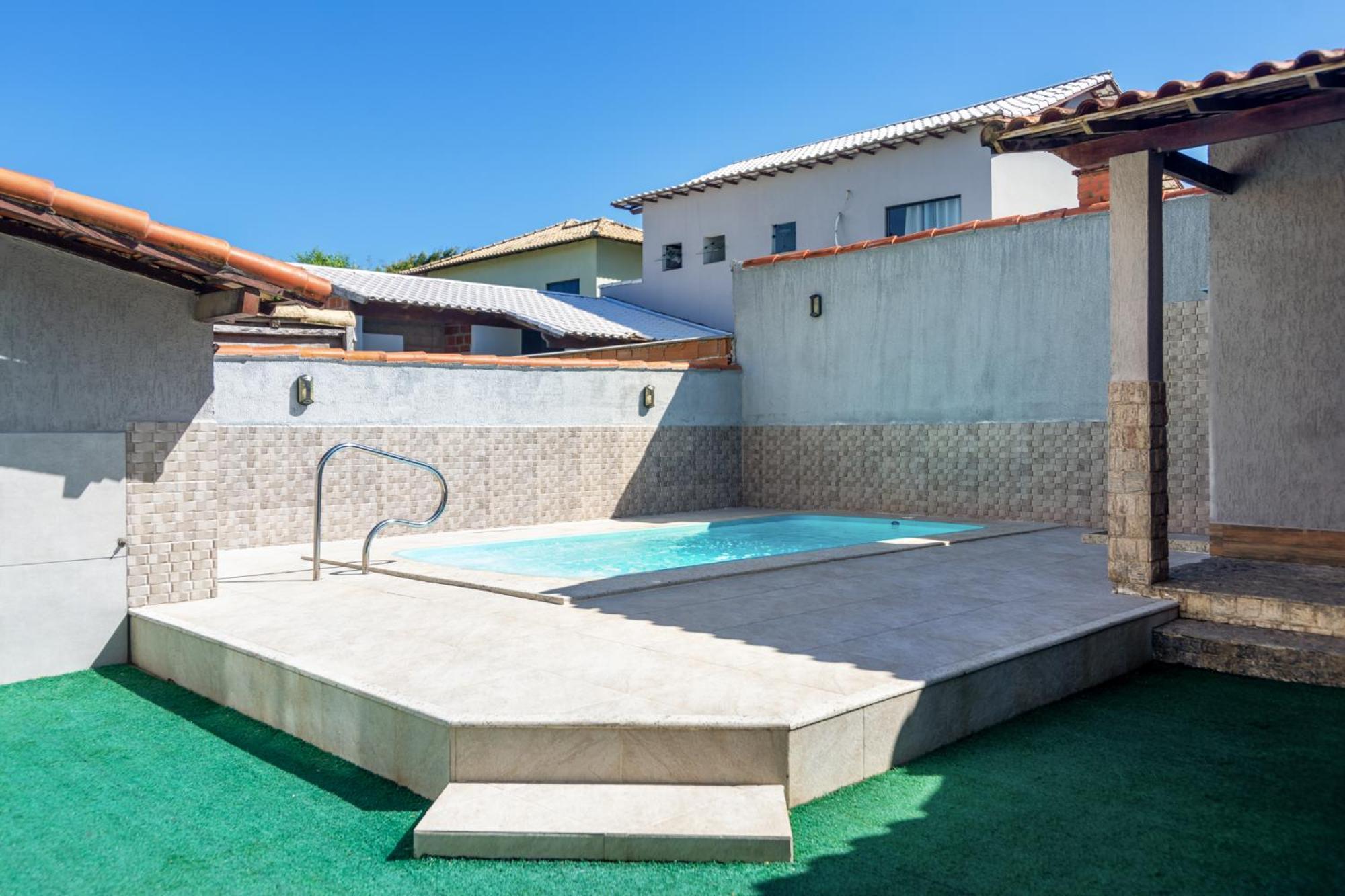 Refugio Tropical Casa De Praia Com Piscina Aquecida E 4 Suites E Garagem 3 Carros, 800 Mtrs Da Praia Internet 700 Mbps, Condominio Privado Com Pista De Skate , Quadra De Futevolei , Campos E Quadras De Futebol! Cabo Frio Exterior foto